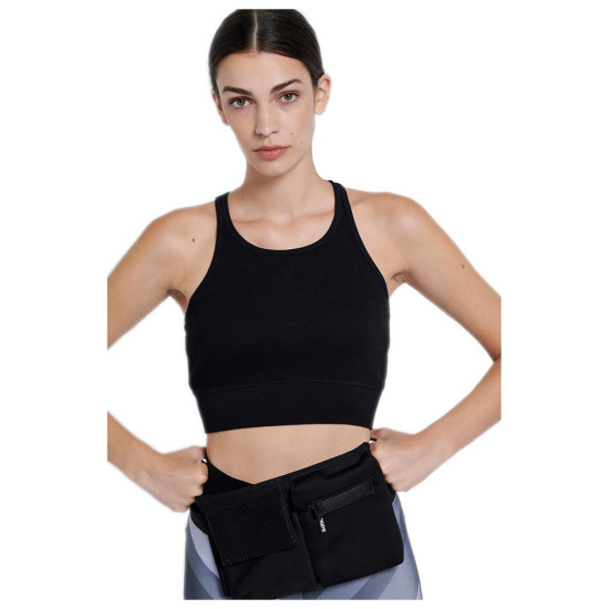 Bodytalk Γυναικεία αμάνικη μπλούζα crop